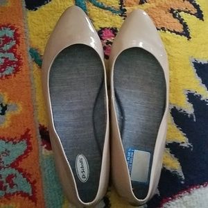 Dr. Scholls point nude flats